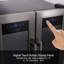 NutriChef Dual Zone 19.29'' 24 Bottle Wine Refrigerator with French Doors
