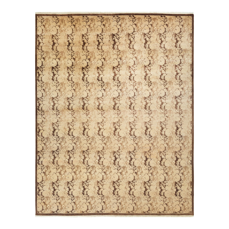 Tapis unique en laine noué à la main 8 pi 2 po x 10 pi 4 po nouvel âge Shenia