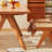 Simple Creative Solid Wood Cherry Wood Table Set-107124403