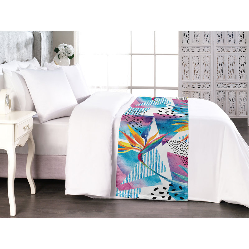Tapis de lit Ambesonne Memphis Design, Grand lit