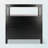 Etchison Black Finish Buffet Cabinet With Aluminum Pulls, 35.81" H X 35.79" W X 17.82" D