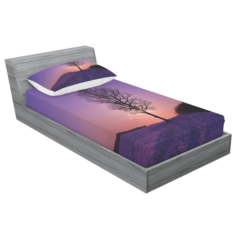 Microfiber Sheet Set, Twin Sheet Set with Fitted Sheet