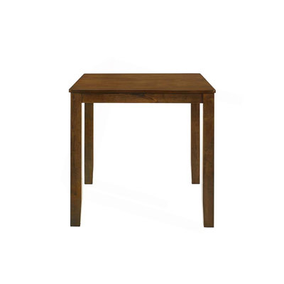Beautiful Cherry Color Counter Height 1Pc Dining Pub Height Square Table Dining Room Wooden Furniture