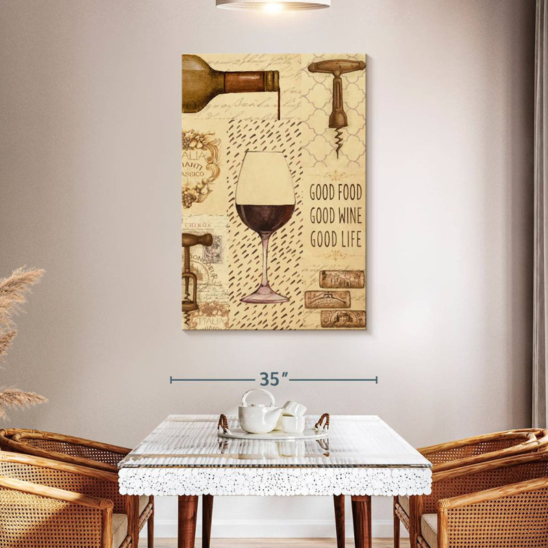 Yarlin Wine Glass Collage, 48" H x 32" W