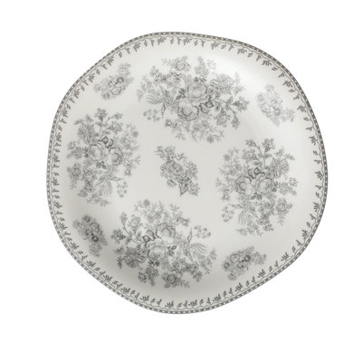 Lancaster Grey Plate 8 In By Luzerne (Case Of 24) (Porcelain)