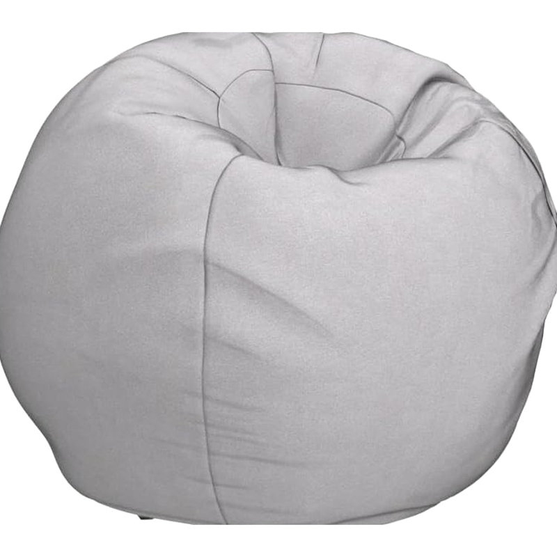 Fauteuil à billes gris - Housse sophistiquée et confortable l 35,01 po x H 24,84 po pour un nettoyage pratique