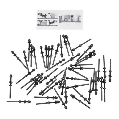 50PCS Cable Railing Kit, T316 Stainless Steel Cable Railing Hardware for Deck Railing Kit