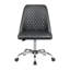 Chaise de bureau réglable grise et chromée
