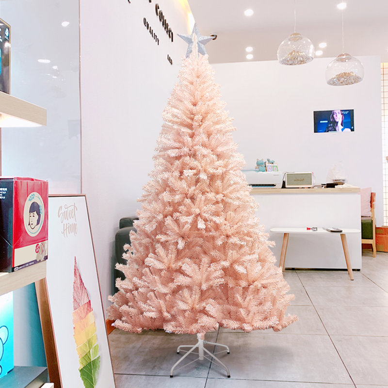Arbre de Noël artificiel pin rose classique, H 72 po x P 40,8 po