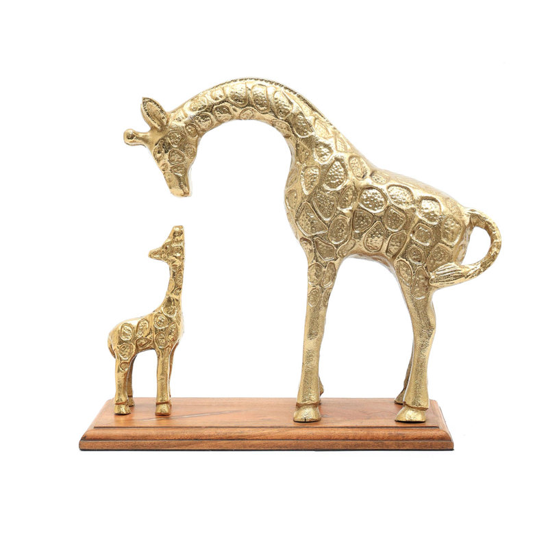 Sculpture girafe | Figurine décorative animal - 11 x 4,5 x 11 po