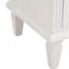 Table d'appoint blanche avec fonction de charge: 2 tiroirs, espace ouvert, pieds en bois massif, conception cannelée, tiroirs de la commode de la chambre à coucher-937533906