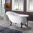 59" x 31" Clawfoot Soaking Acrylic Bathtub-61051206