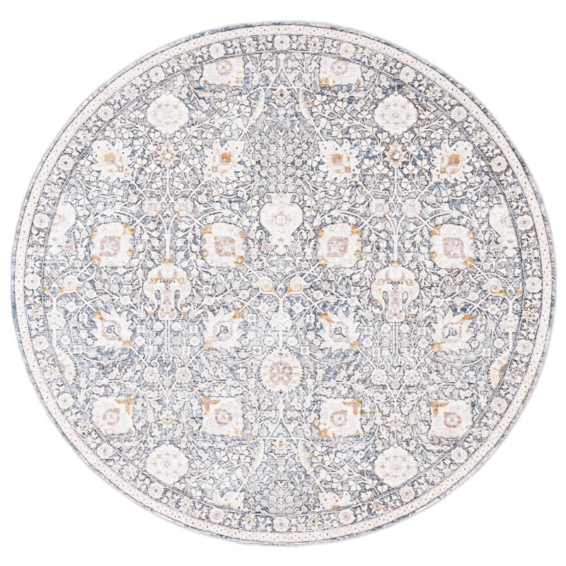 Gefell 600 Performance Oriental Rug, Round 6'