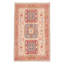 Tapis unique en laine noué à la main 5 pi 9 po x 9 pi 4 po nouvel âge Euler - rouge / bleu / crème