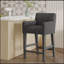 Tabouret de comptoir rembourré 26 pouces - vieilli -1892956940-1892956941
