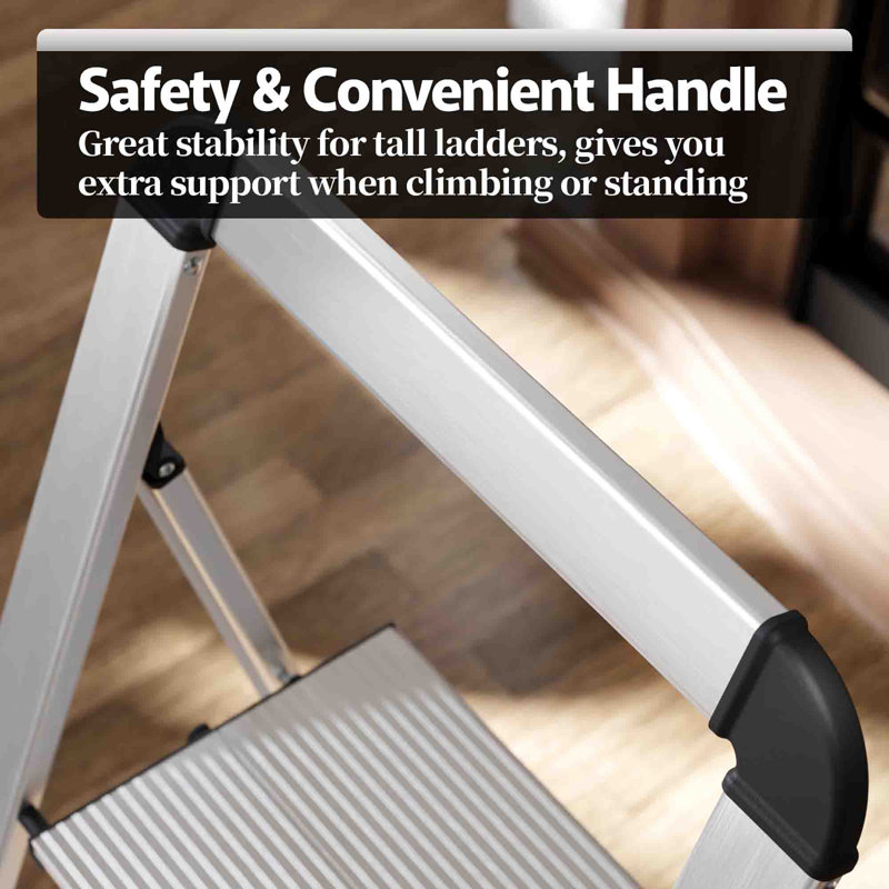 Aluminium Step Ladder, Silver