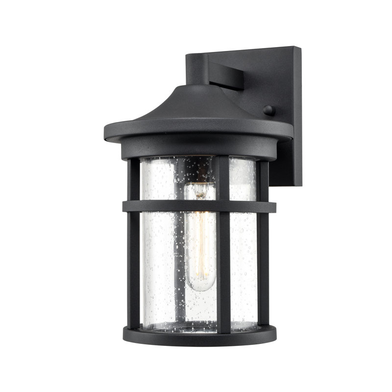 Aadishiv 1 Light Outdoor Wall Sconce, 11.25" H x 7" W x 7.75" D