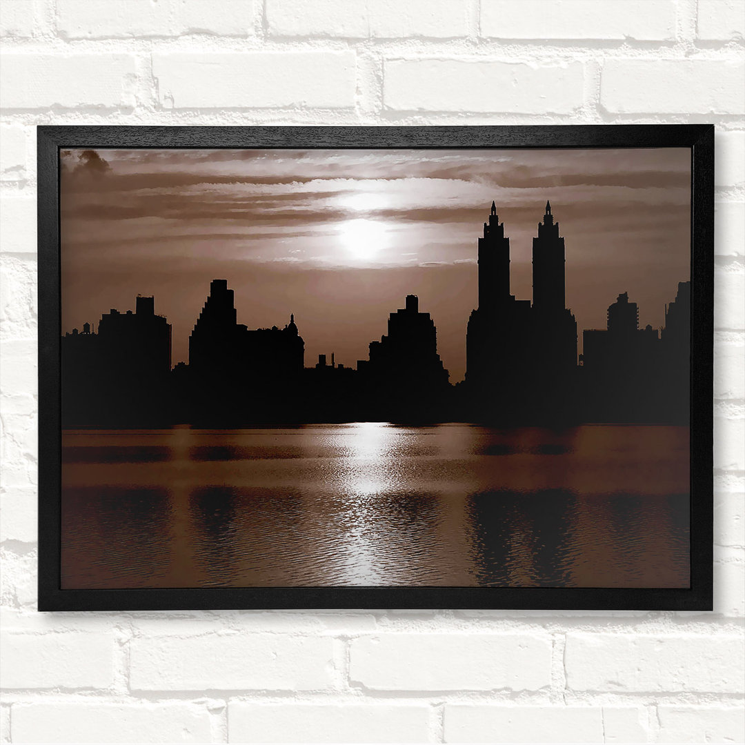 Nyc Brown Skyline - Druck