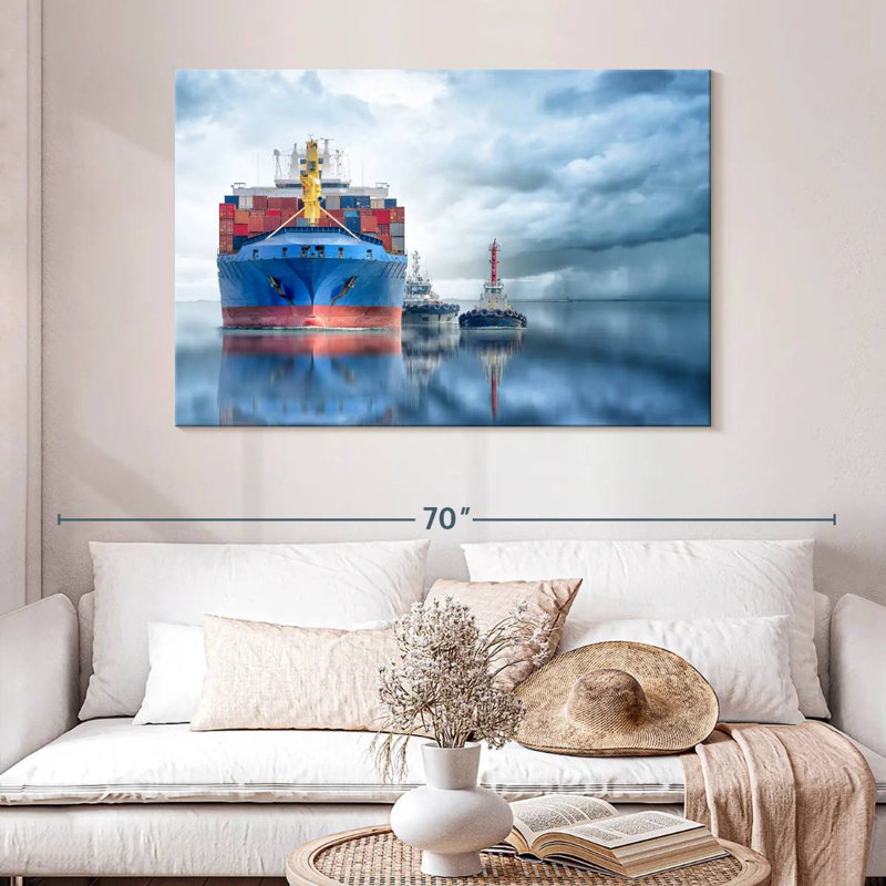 Mehar Container Cargo Ship, 32" H x 48" W