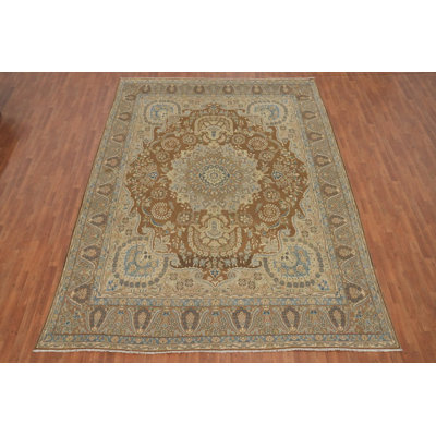 Vegetable Dye Floral Traditional Area Rug 10x13