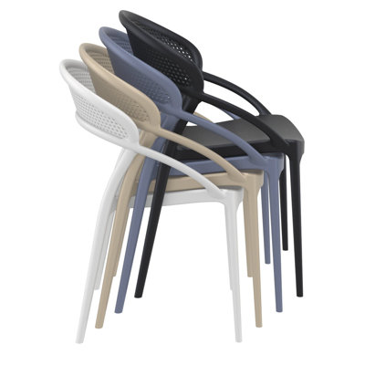 Farrah Stacking Patio Dining Armchair