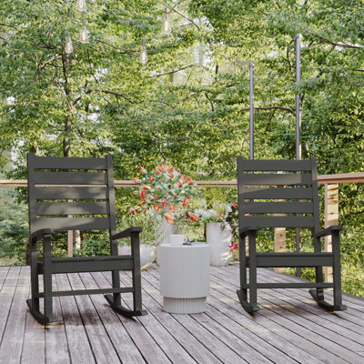 Locindra Classic Commercial Grade Outdoor All-Weather Rocking Chairs