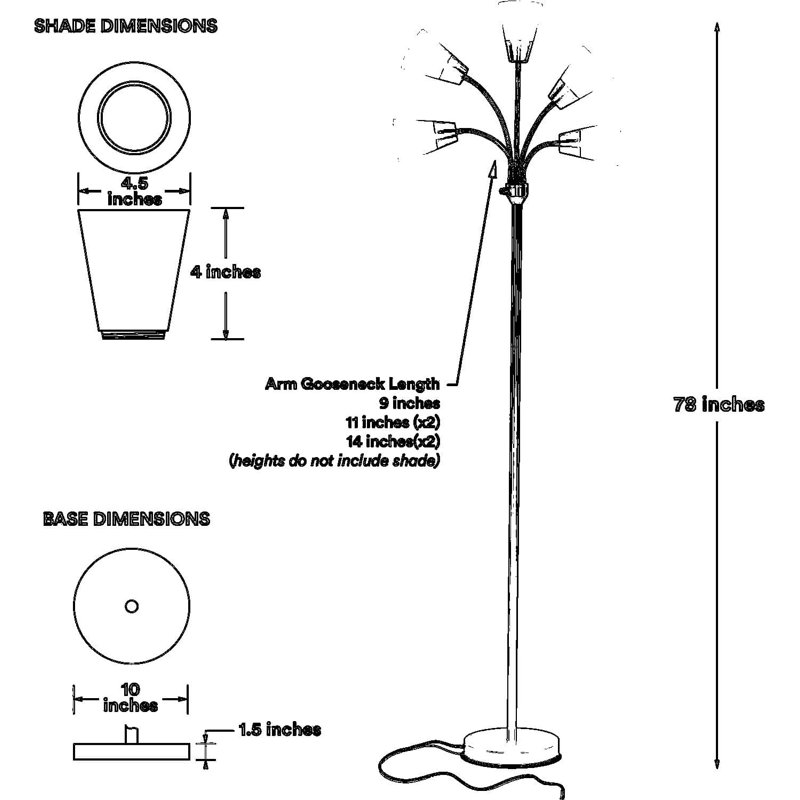 Lampe sur pied Modern Modern