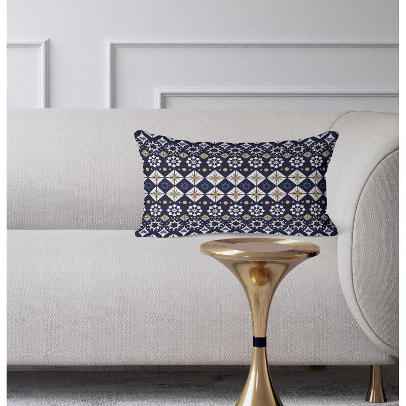 Coussin Shape Synergy, Bleu / Blanc / Jaune