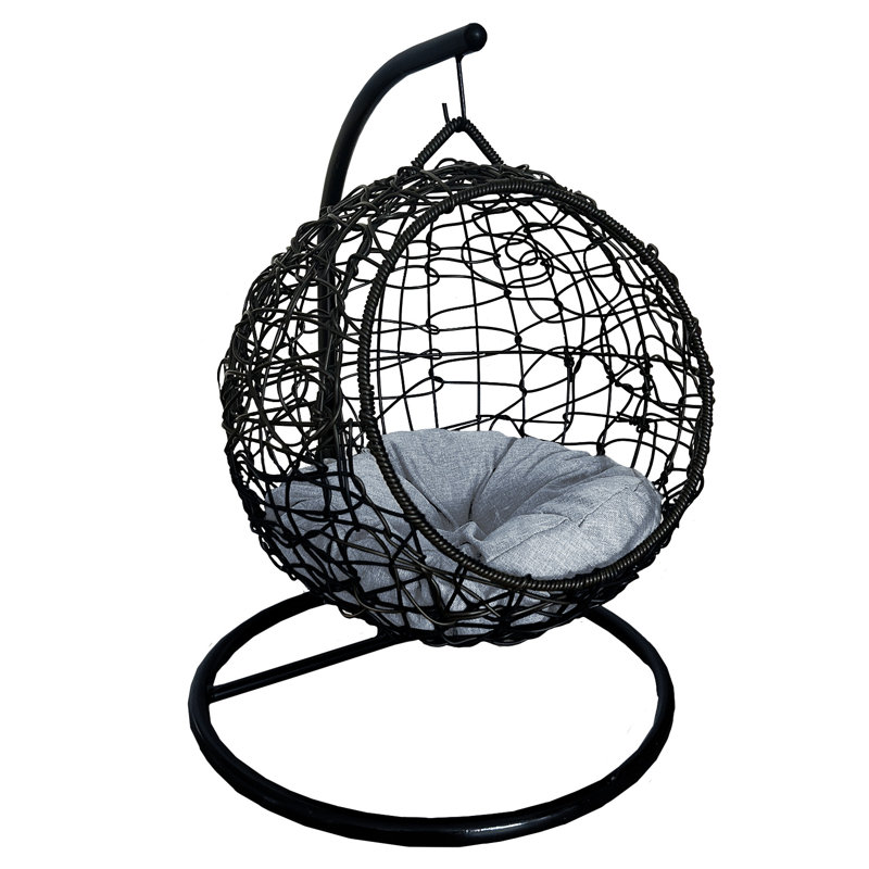 Adrain 15 Person Porch Swing, Black