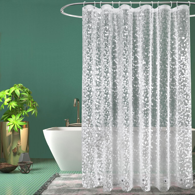 Shower Curtain, 200cm H x 200cm W, Cobblestone 3 Magnet
