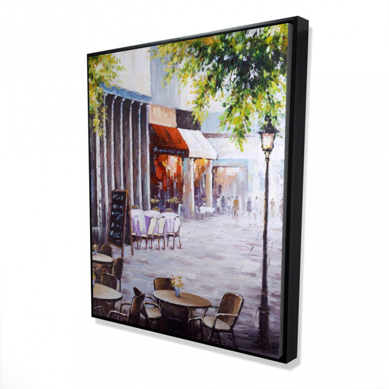 Outdoor Restaurant Print On Canvas