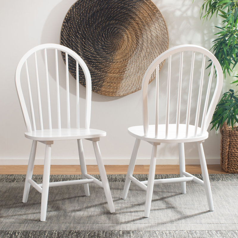 Bella Solid Wood Side Chair, Off-White
