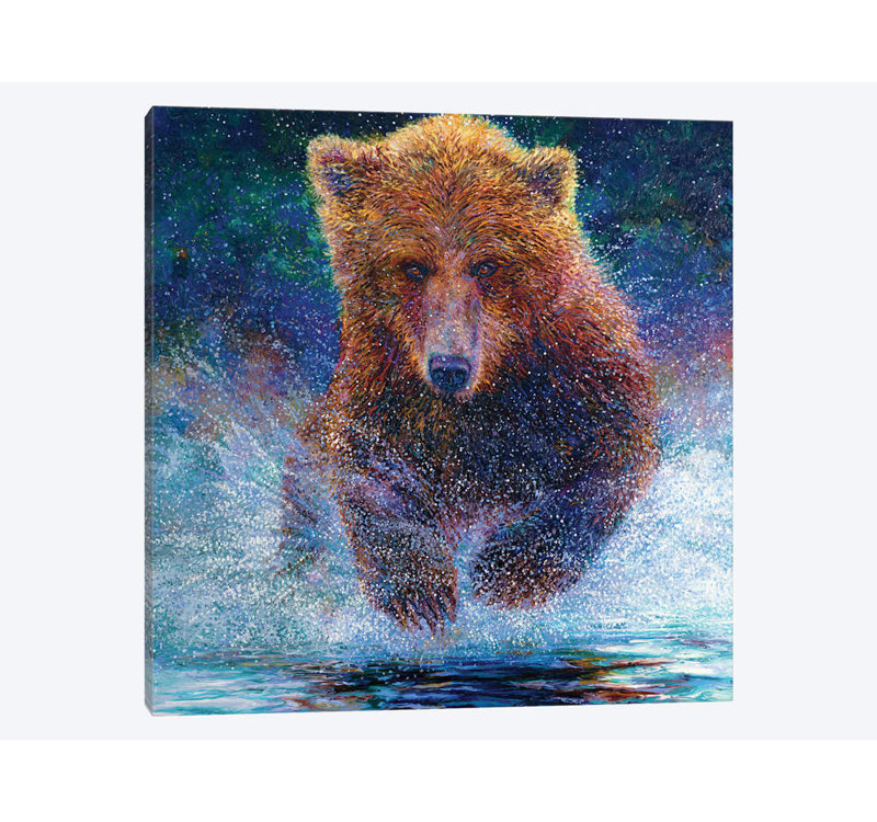 « arctos » par iris scott, reproduction d’impression sur toile tendue, H 12 po x l 12 po x P 0,75 po, Toile tendue