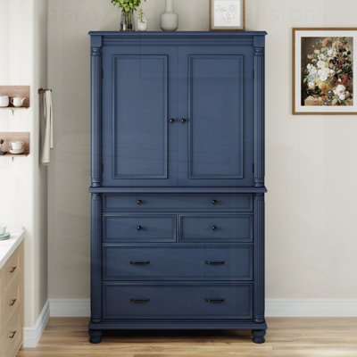Freestanding Large Kitchen Pantry with 6 Door Shelves, 2 Adjustable Shelves, and 5 Drawers for Maximum Storage and Organization