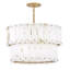 Simone 6 - Light Steel Dimmable Drum Chandelier