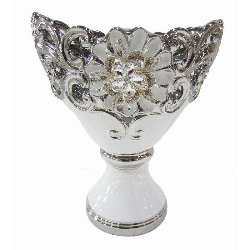 Caycen Table Vase 1, Silver