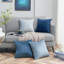 Ensemble de 4 coussins décoratifs en velours, couleurs contrastantes-117223417-114187993