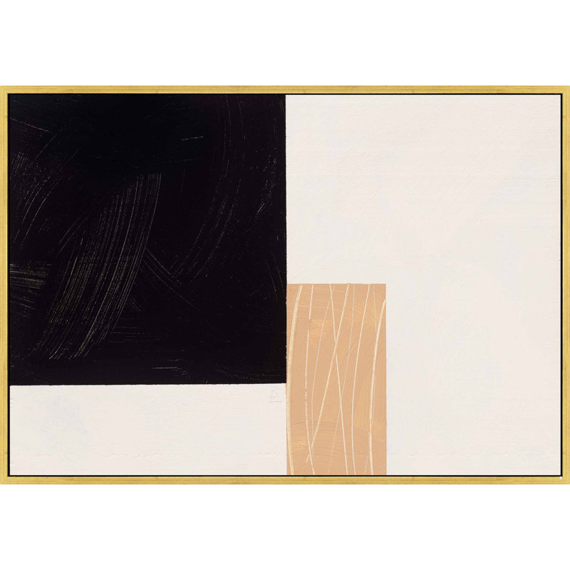 Caim Before the Storm by Robert Kamnatnik - Framed Wall Art, 17.5" H x 25" W x 1.38" D, Gold Framed Canvas