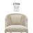 Alaraph Wood and Upholstered Barrel Cane Accent Chair-58917901
