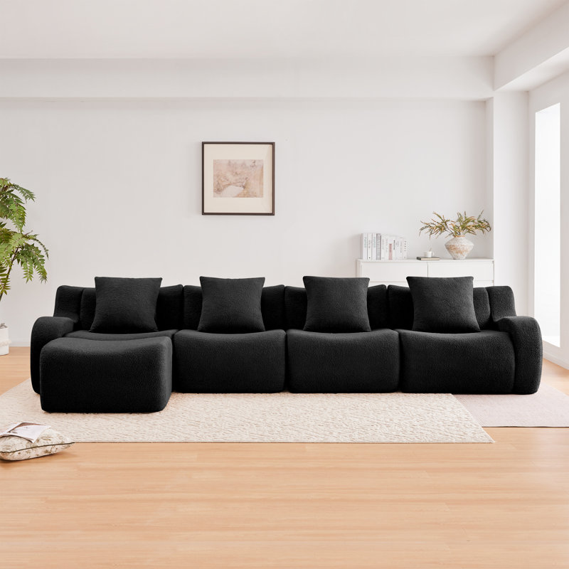 Canapé modulaire ergonomique en tissu