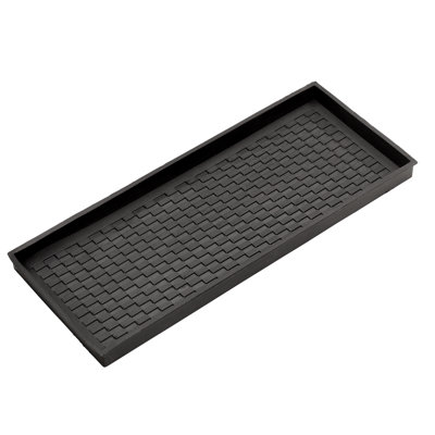Plateau pour bottes en caoutchouc antidérapant Parquet 34 po x 14 po 