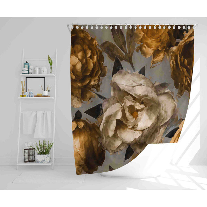 Buckeys 2 Piece Polyester Shower Curtain Set, 168cm H x 168cm W