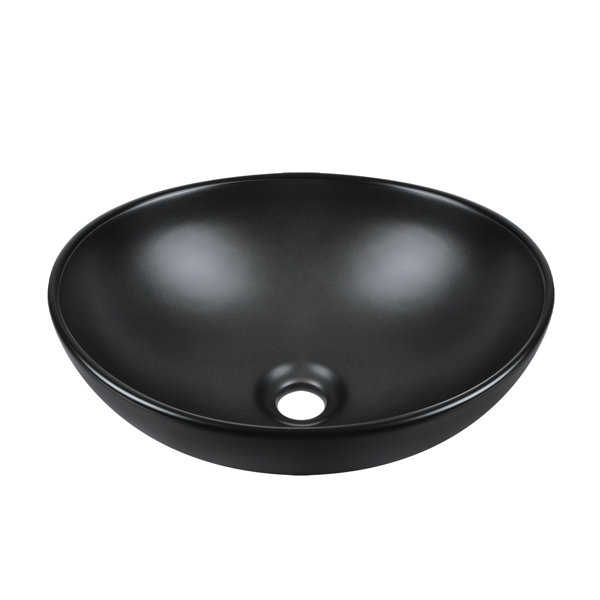 DeerValley Horizon Ceramic Oval Vessel Bathroom Sink & Reviews | Wayfair