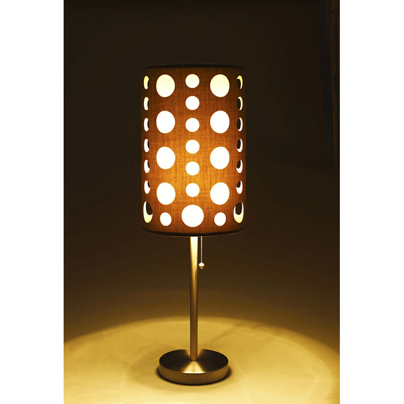30"H GREY/WHITE RETRO TABLE LAMP