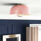 Rodanthe Single Light Metal Flush Mount