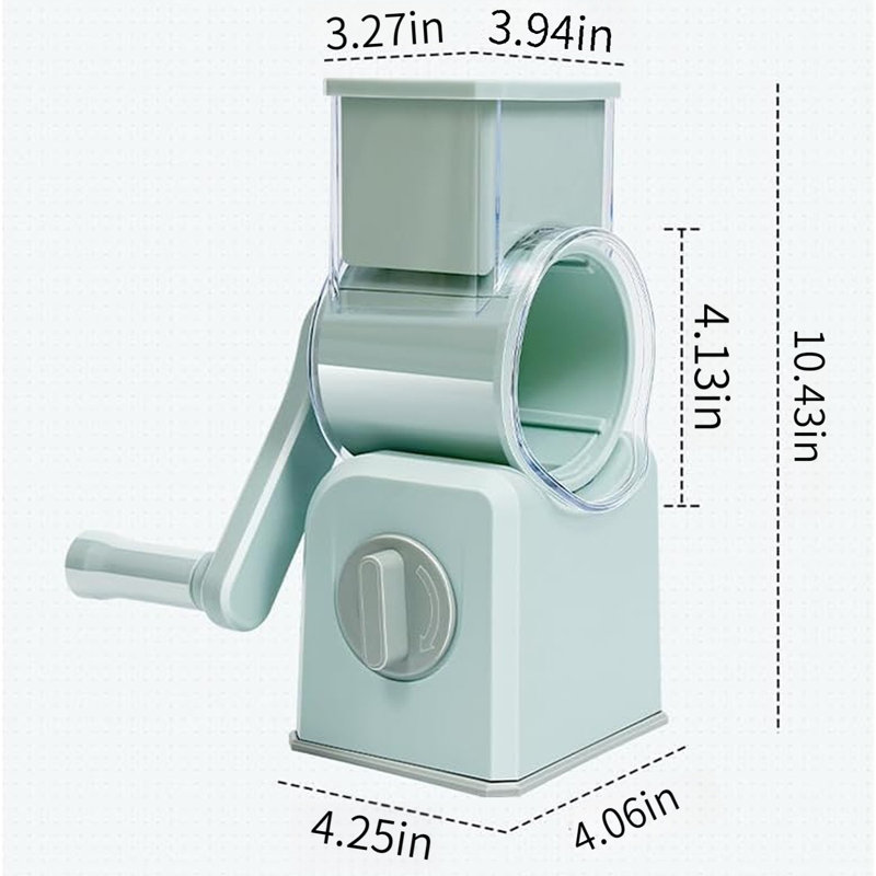 Kitchen Manual High-Speed Slicer Suitable For Vegetables, Turquoise