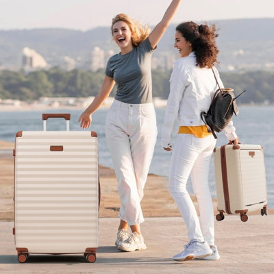 Luggage Sets 5 Piece with Front Opening