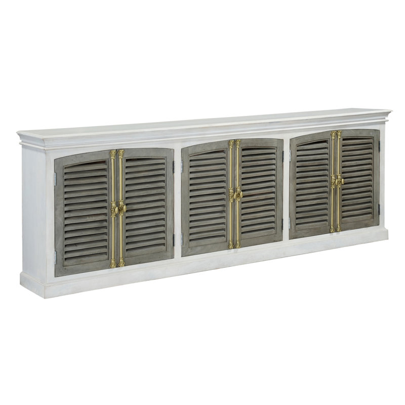 Coastal Handmade Mango Wood/Metal Sideboard