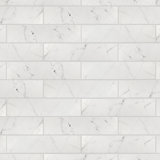 Classico Carrara 3" x 12" Ceramic Stone Look Subway Wall Tile