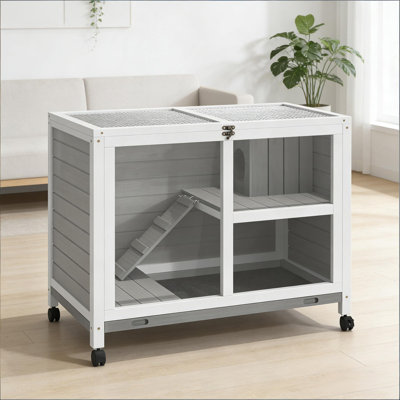 Bunny Cage,Small Rabbit Hutch,Spacious Pet House